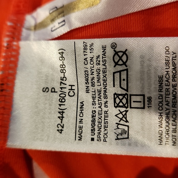 Gap off one shoulder one-piece knit swimsuit orange NEW SU004 - Picture 6 of 10